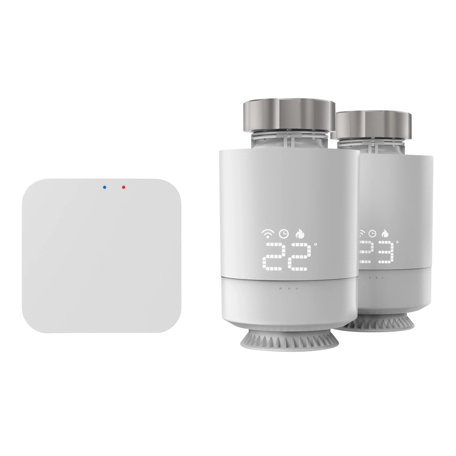 Hama WLAN, 2x smartes Heizkörperthermostat + Zentrale Smart-Home-Steuerelement