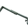 Gardinia Träger Memphis, Edelstahl-Optik, ausziehbar (10-14cm), 2er-Pack für Stilgarnituren.