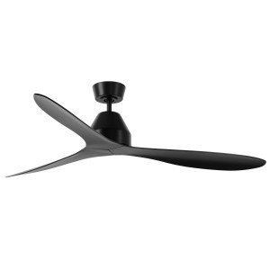 Schwarzer Lucci Air Deckenventilator Whitehaven, 142 cm, mit Fernbedienung. Energiesparend und modern.