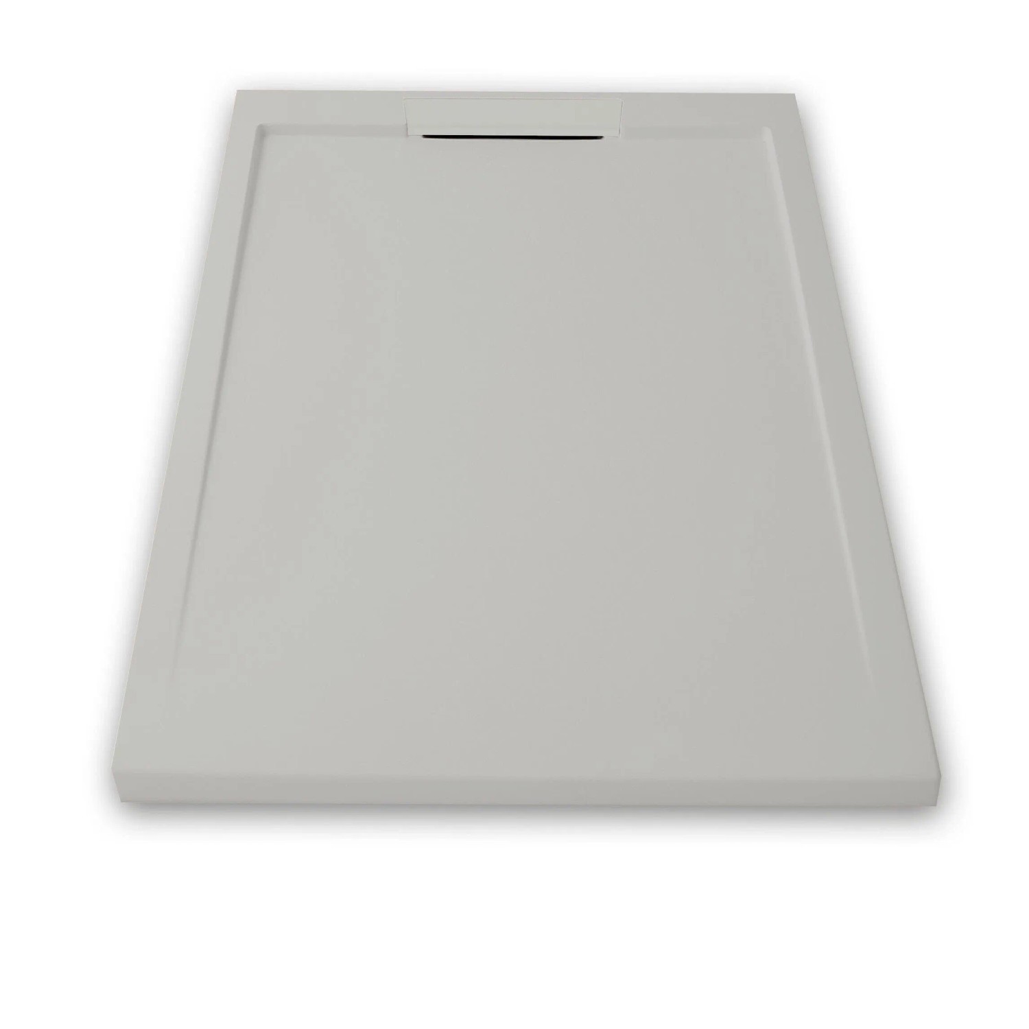 Mirlo Mineralguss Duschwanne Extra Flach Lux  Grau 90x150cm