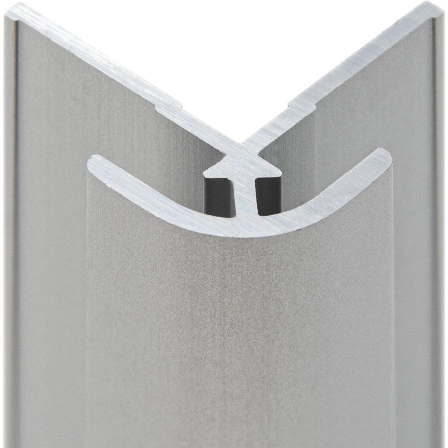 Schulte Eckverbinder für Duschrückwände DecoDesign in Alu-Natur Länge 255 cm