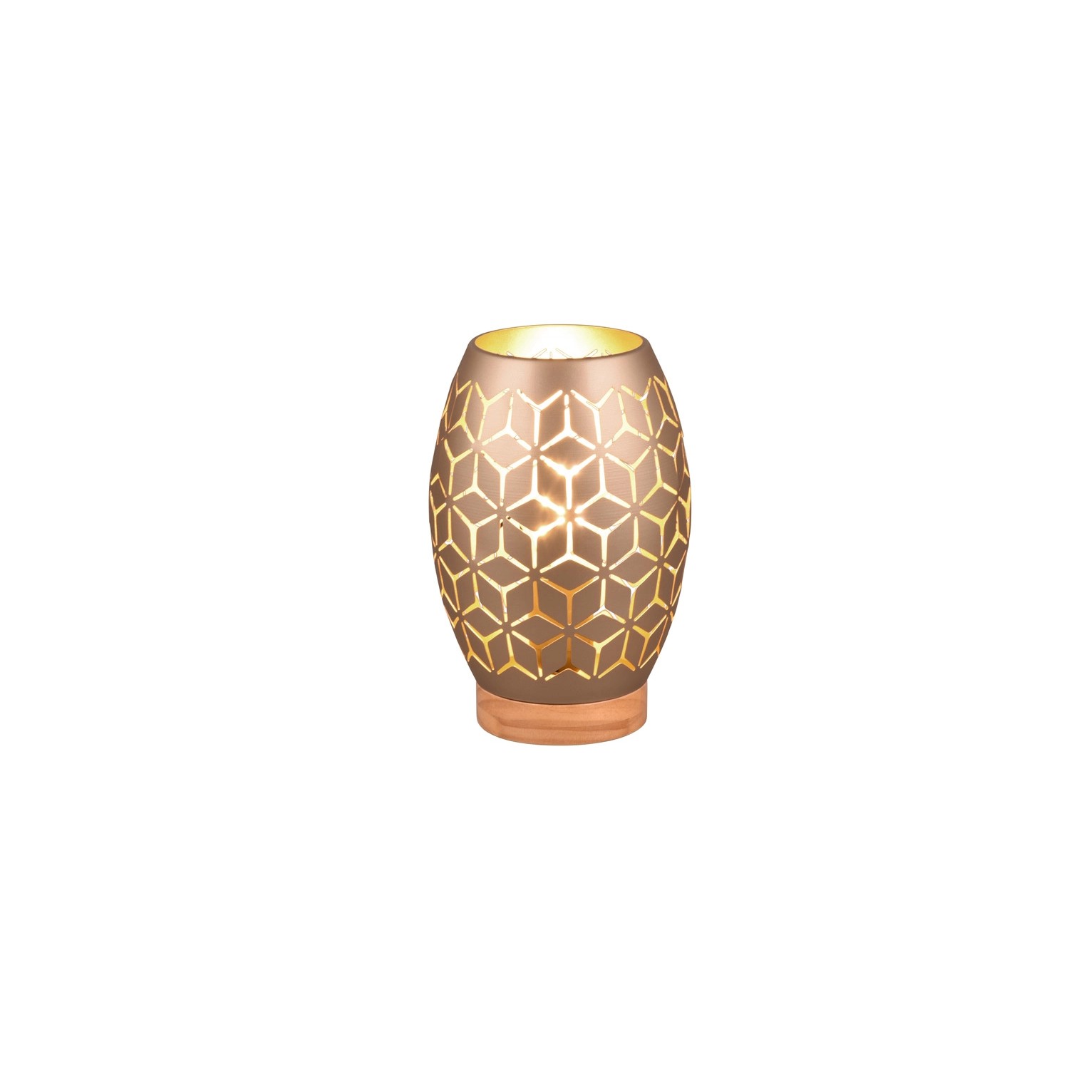 Reality Tischleuchte Bidar 1-flammig Coffee 15 cm x 15 cm
