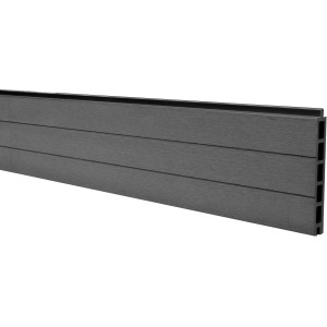 Anthrazitfarbenes WPC-Hohlkammerprofil (180 cm) für T & J Sichtschutzzaun Dalu-Serie.