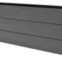 Anthrazitfarbenes WPC-Hohlkammerprofil (180 cm) für T & J Sichtschutzzaun Dalu-Serie.