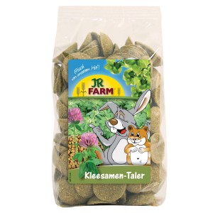 JR Farm Kleesamen Taler, Ergänzungsfutter für Nager, 200g Packung.