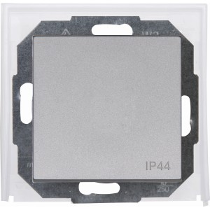 Kopp Tasterschalter Stahl, Unterputz-Montage, IP44 Schutz.