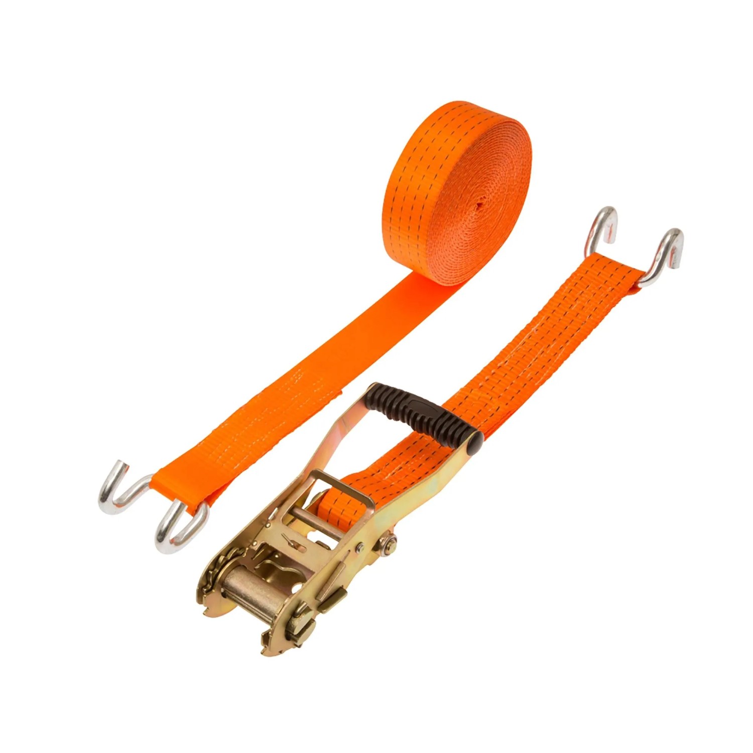 Conacord Spanngurt Pro PES Ratsche 2 Rahmenhaken 50 mm Länge 8 m Orange 2-teilig