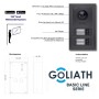 Goliath Basic Line 4-Familienhaus Video Türsprechanlage Monitor Weiß - Anthrazit Ausenstation Unterputzdose_3