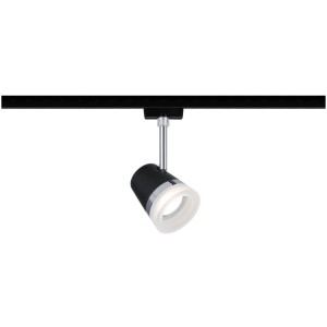 Paulmann URail LED-Spot Cone, schwarz matt/chrom, für URail Schienensysteme.