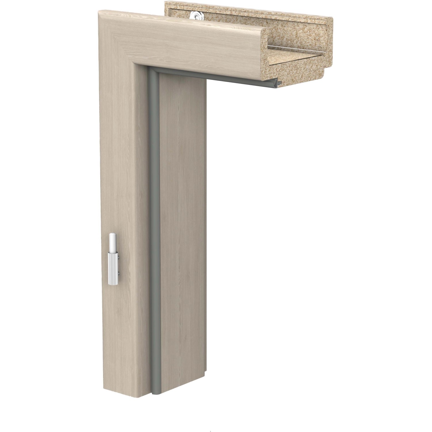 Türzarge CPL Platineiche Holznachb. (GL424) 73,5 x 198,5 x 10 cm Anschlag L