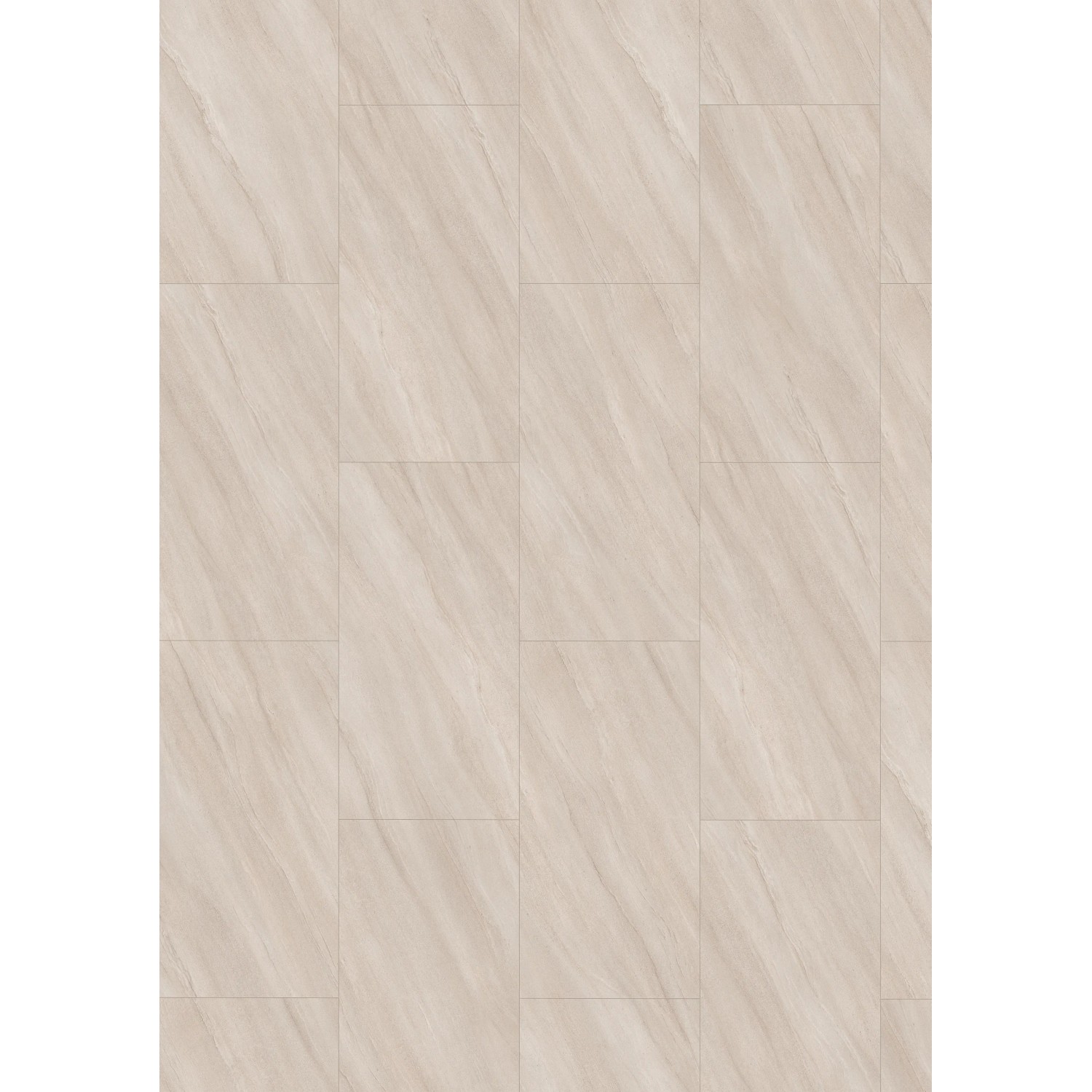 Egger Aqua Laminat ELF676 Calvia Stein Sandgrau, verlegter Bodenbelag in Sandsteinoptik.