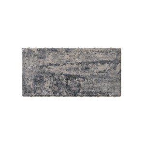 Diephaus Ero Pflasterstein, rechteckig, weiß-schwarz meliert, 30x15x6 cm, für Einfahrten und Terrassen.