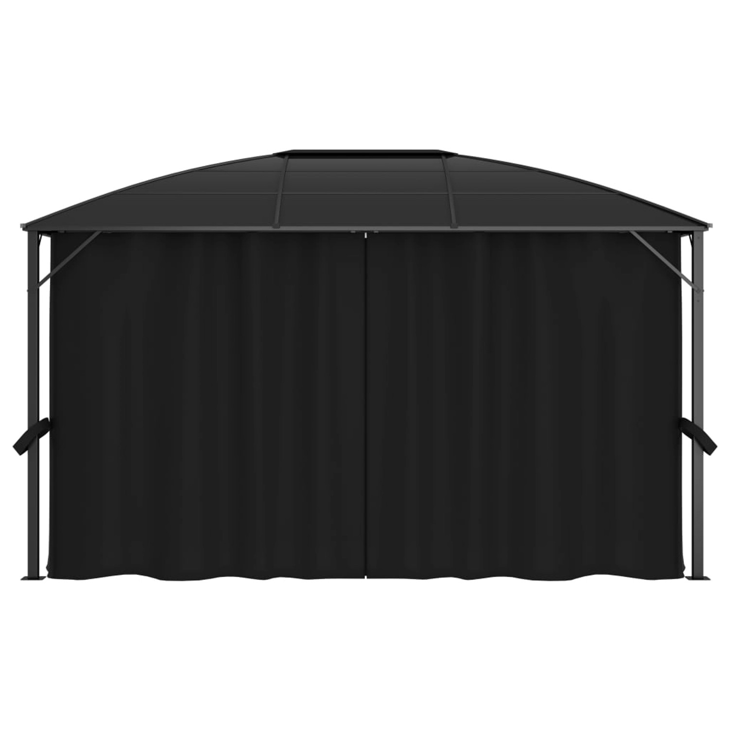 vidaXL Pavillon mit Vorhängen 400 x 300 x 265 cm Anthrazit