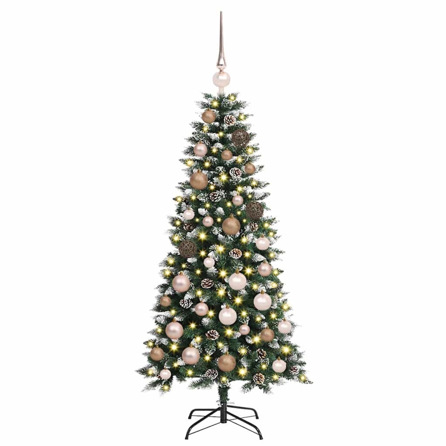 vidaXL Künstlicher Weihnachtsbaum mit 150 LEDs Grün 55 x 55 x 120 cm 3395794