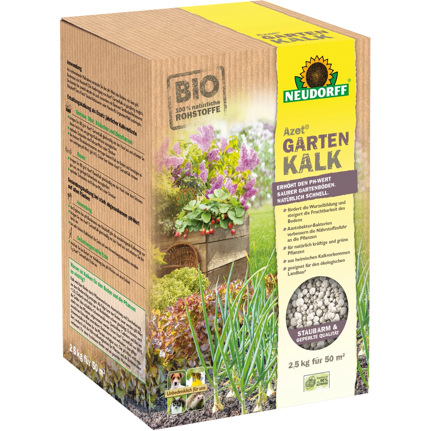 Neudorff Azet Gartenkalk+ 2,5 kg