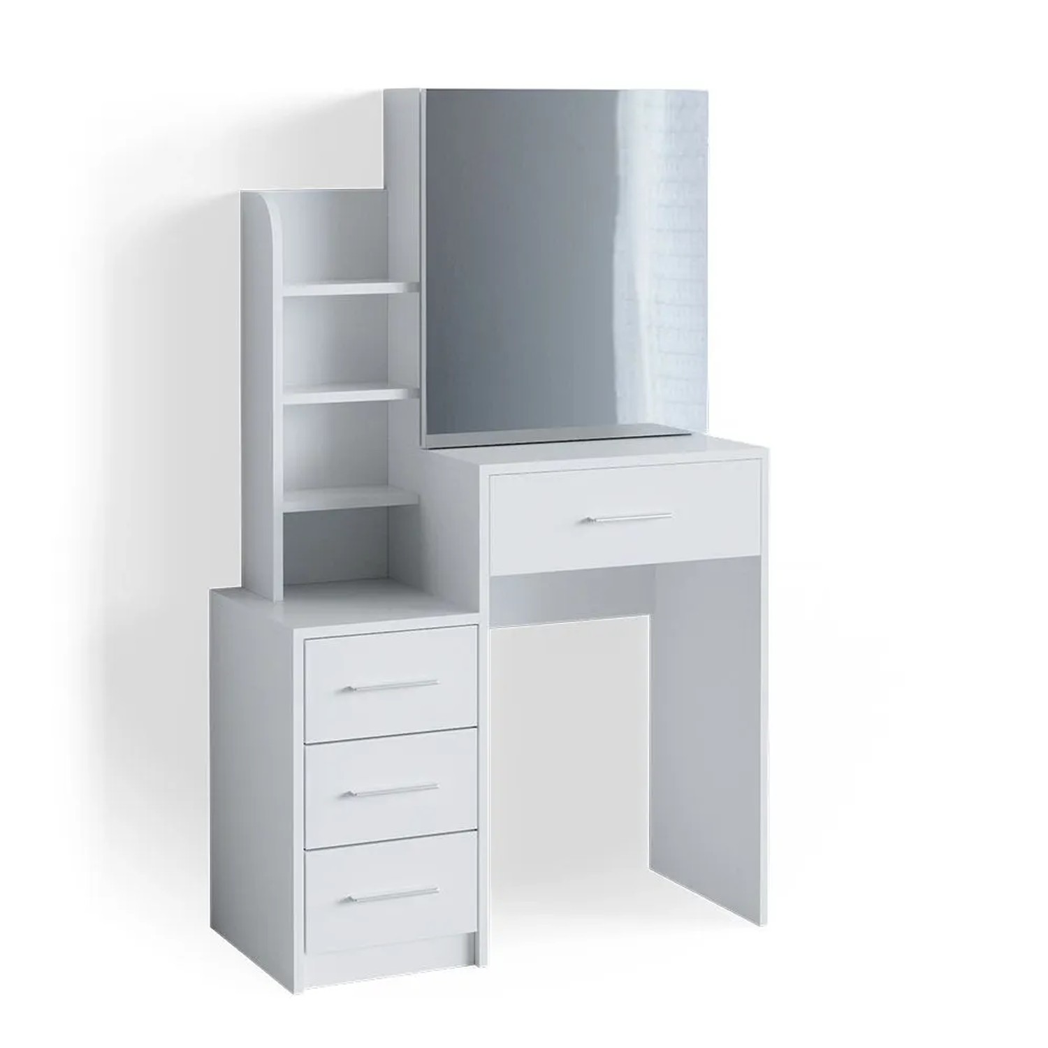 Vicco Schminktisch Conrada Weiß 80 x 132 mit Spiegel