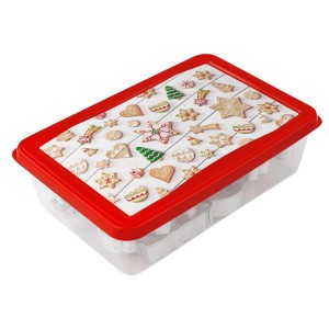 Zenker Ausstechformen Weihnachten, 18-teilig im Behälter mit weihnachtlichem Deckel.