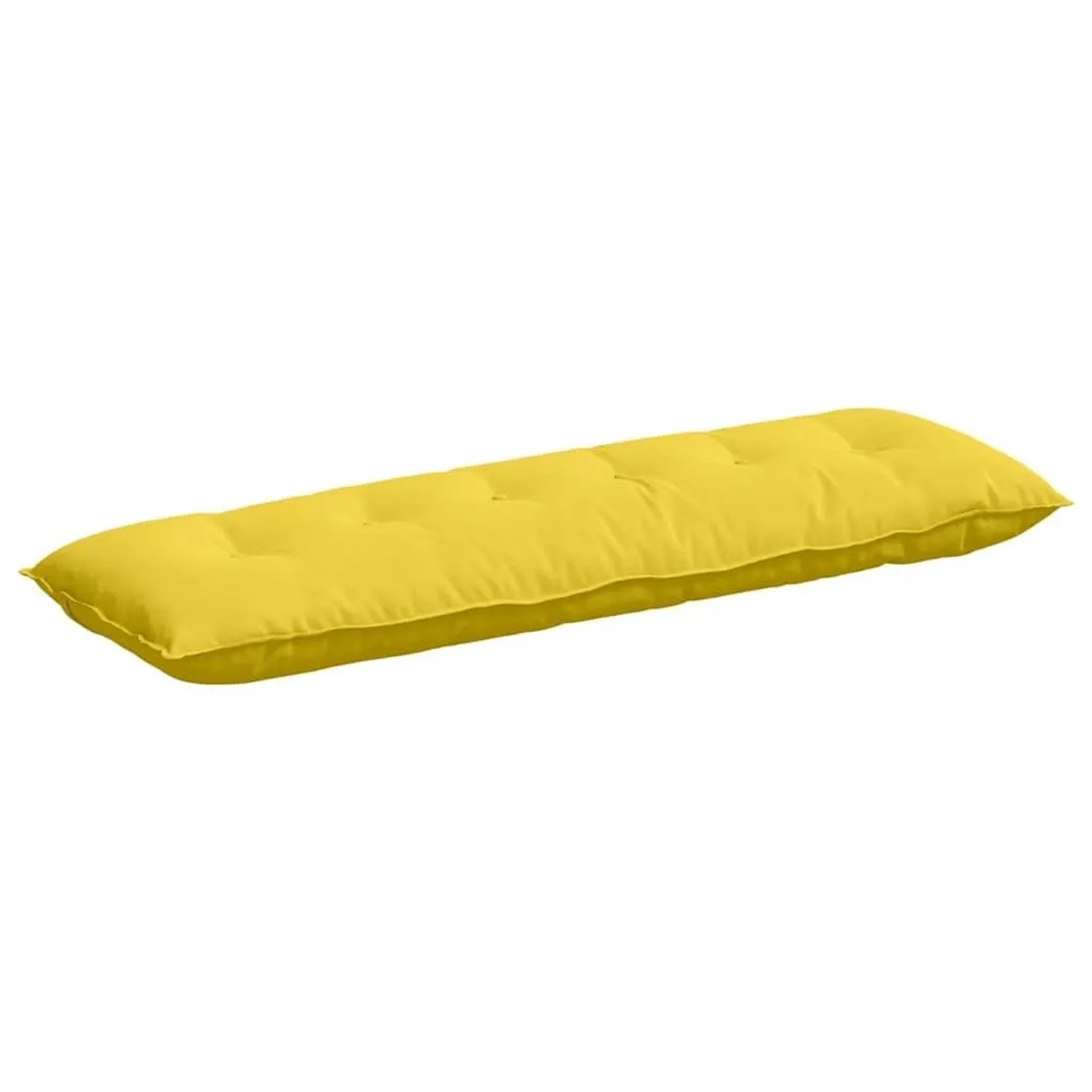 vidaXL Rückenkissen Helles Gelb 160 x 19 x 50 cm Stoff 42014882