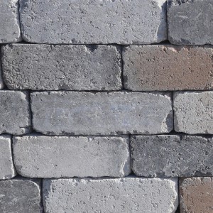 EHL Mauerstein Verona Antik Light Muschelkalk, 24x14x12cm, Ansicht Mauerwerk mit gealterter Optik.