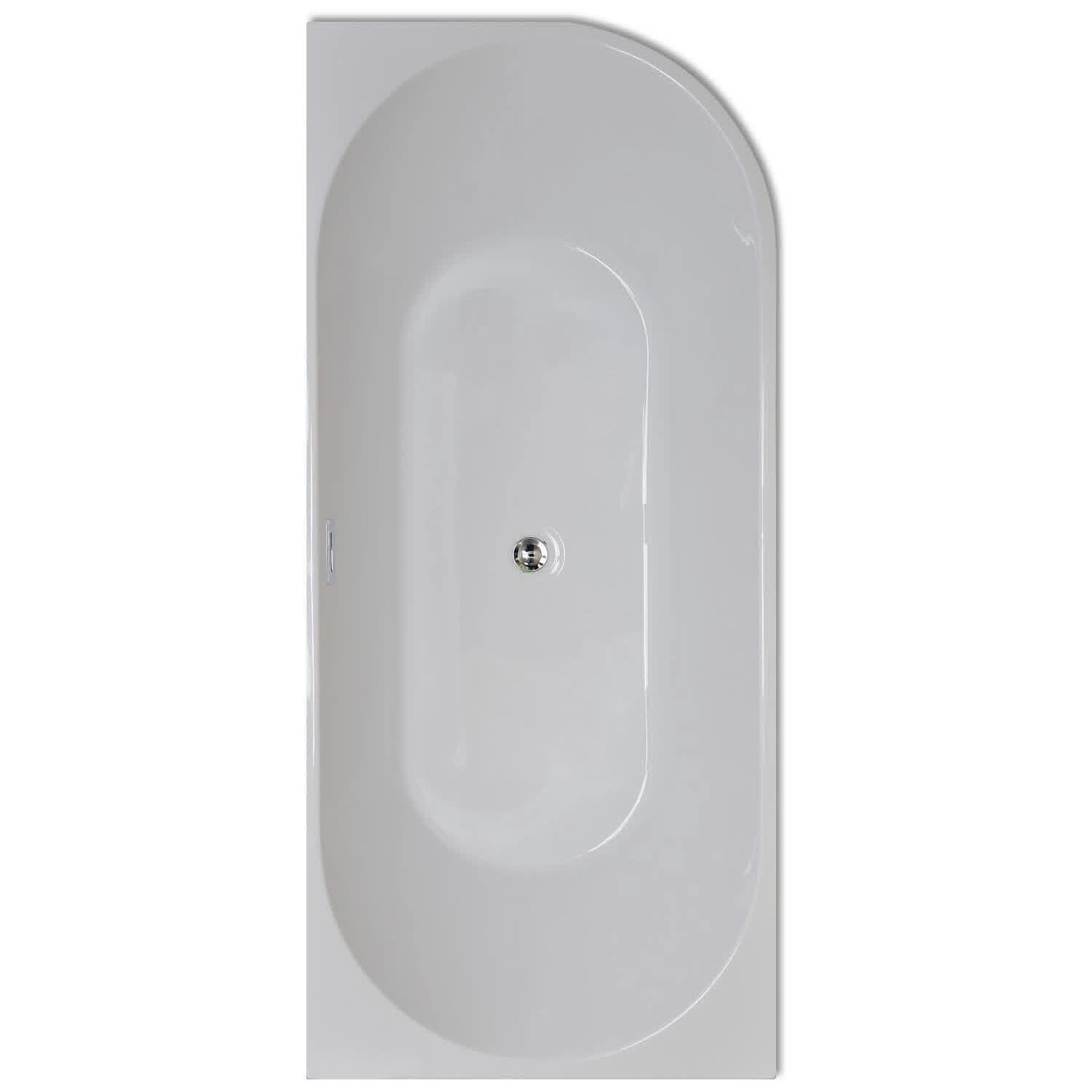 Steinkamp Eckbadewanne 180 x 80 cm Loft Rechts mit angeformter Schürze Weiß