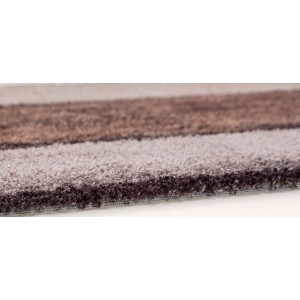 Astra Sauberlaufmatte Pure und Soft, 50x150 cm, Holz Herz Design, Detailaufnahme der Oberfläche.