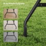 WOLTU Klapptisch Gartentisch: Rutschfeste Fußpads auf Gras, Holz, Fliesen und Stein für Stabilität.