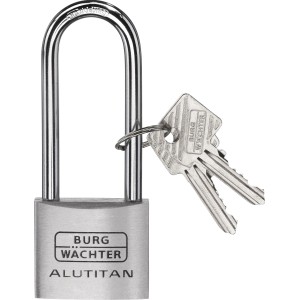 Burg-Wächter Vorhangschloss 770 HB 40 65 SB mit Zylinder und Schlüssel.