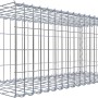 Gabiona Anbaukorb Typ 2, 40x100x40 cm, Maschenweite 5x10 cm, aus verzinktem Drahtgitter.