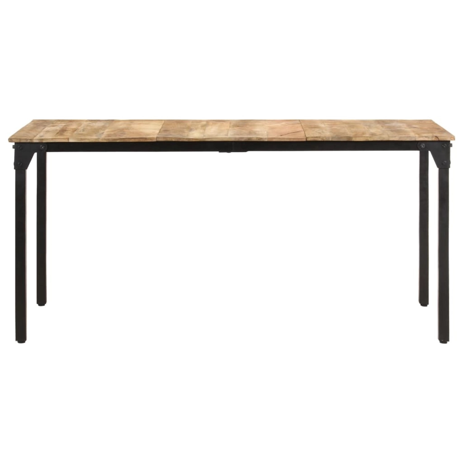 vidaXL Esstisch 160x80x76 cm Raues Mangoholz mit natürlichem Finish günstig online kaufen