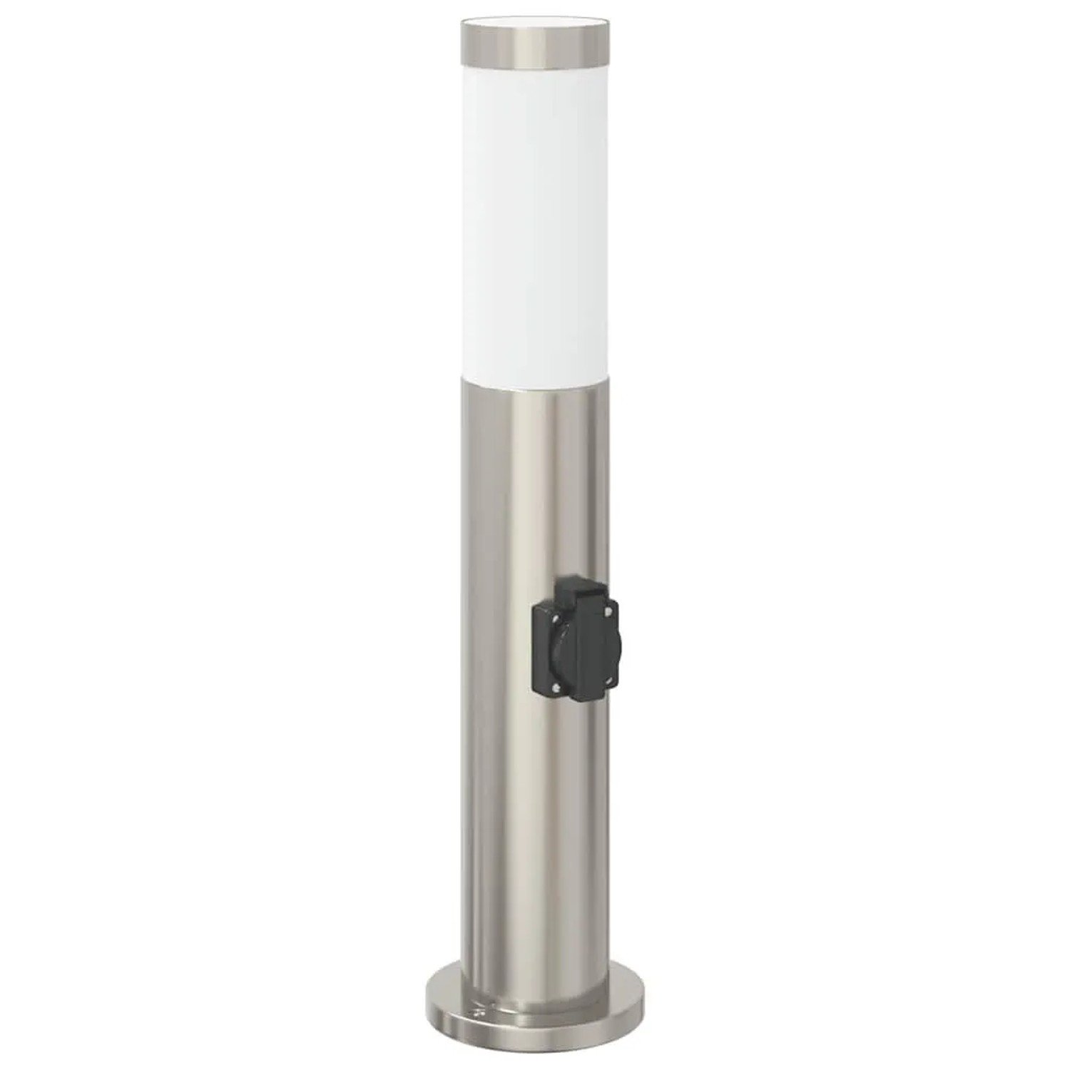 vidaXL Pollerleuchte mit Auslass 50 cm Edelstahl IP44 4006011