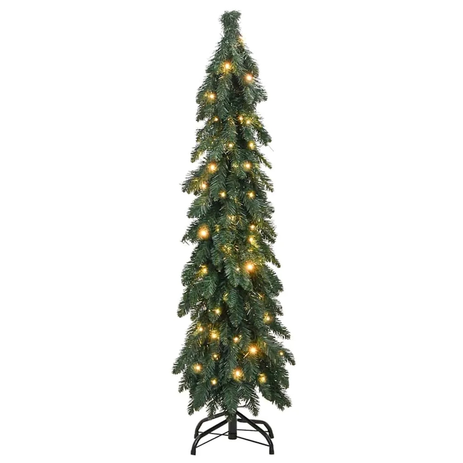 vidaXL Künstlicher Weihnachtsbaum mit Beleuchtung 60 LEDs 120 cm 357690