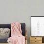 PROFHOME Vliestapete Grau mit Struktur und Perlmutt-Effekt im Wohnraum.