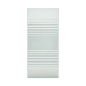 Doorlegro Glasschiebetür Türblatt Ripple 775 mm x 2175 mm mit Klebegriff