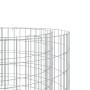 vidaXL Gabionen-Feuerstelle, Ø 100cm, verzinkt. Leerer Drahtkorb für Steine, als Gartendeko oder Feuerkorb.