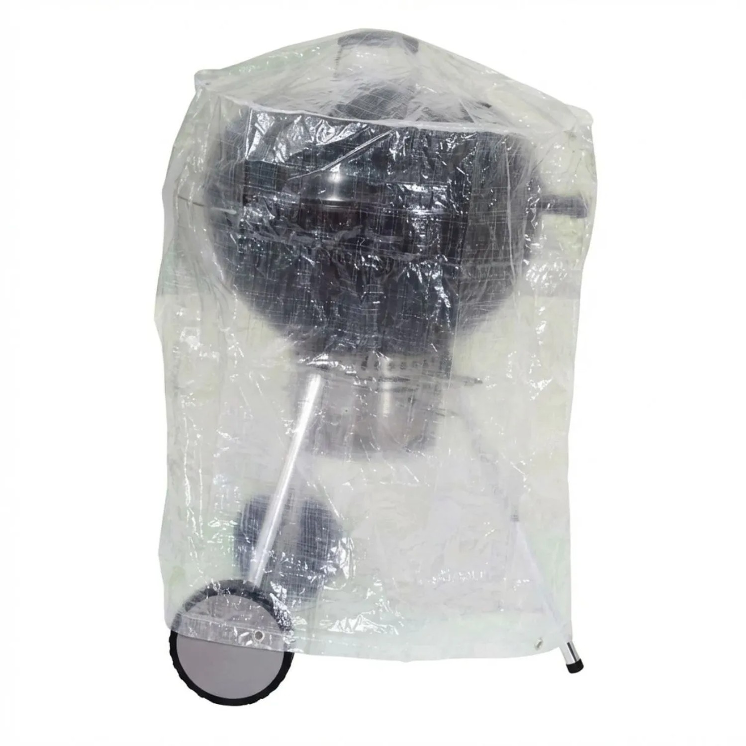 Boni-Shop Transparent Grillabdeckhaube Rund Kunststoff 70 x 90 cm