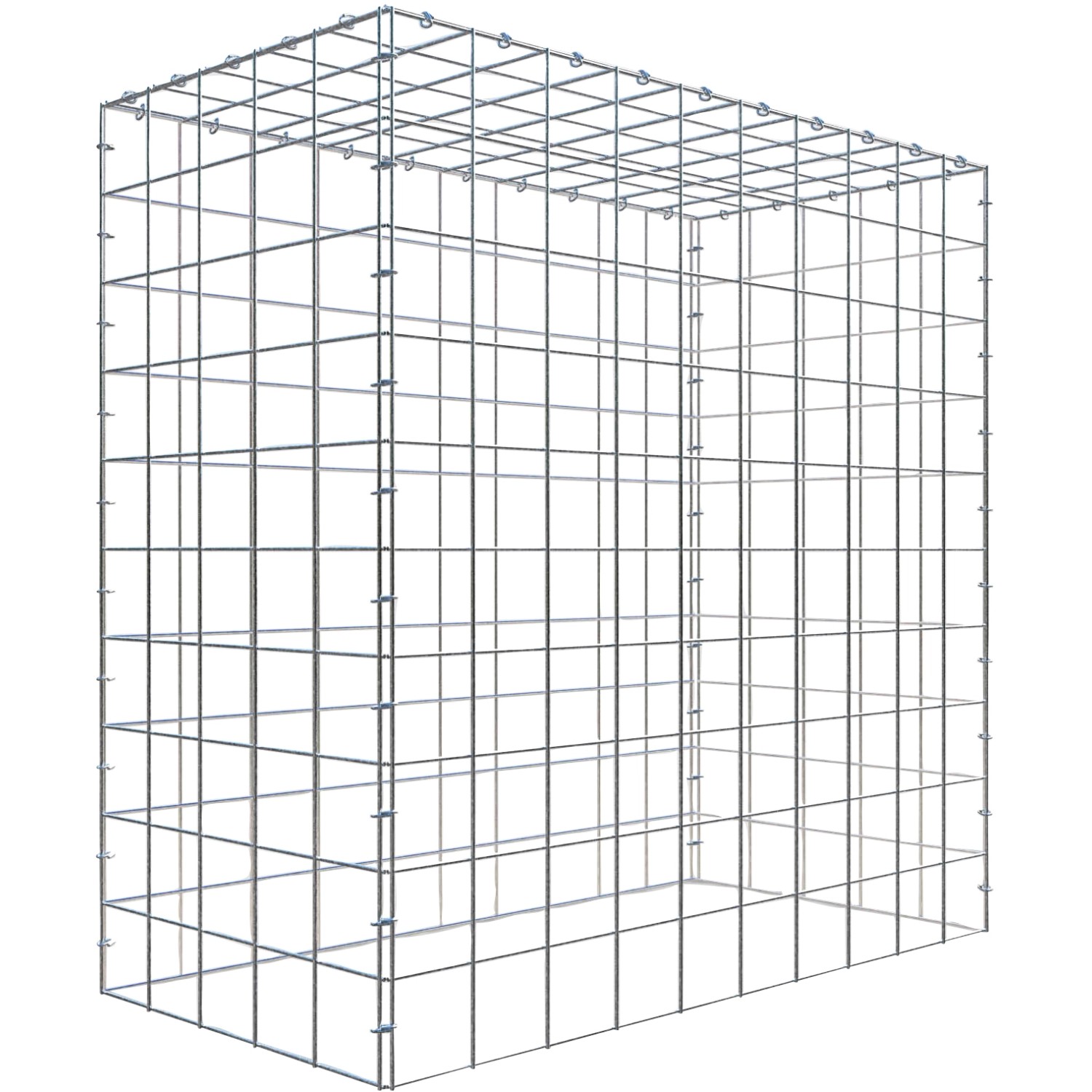 Thumbnail - Gabiona C-Ring-Gabione-Anbaukorb Typ 3 100 x 100 x 50 cm Maschenw 10 x 10 cm