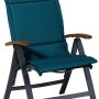 Madison Auflage Panama Sea Blue (125x51 cm) auf Gartenstuhl.