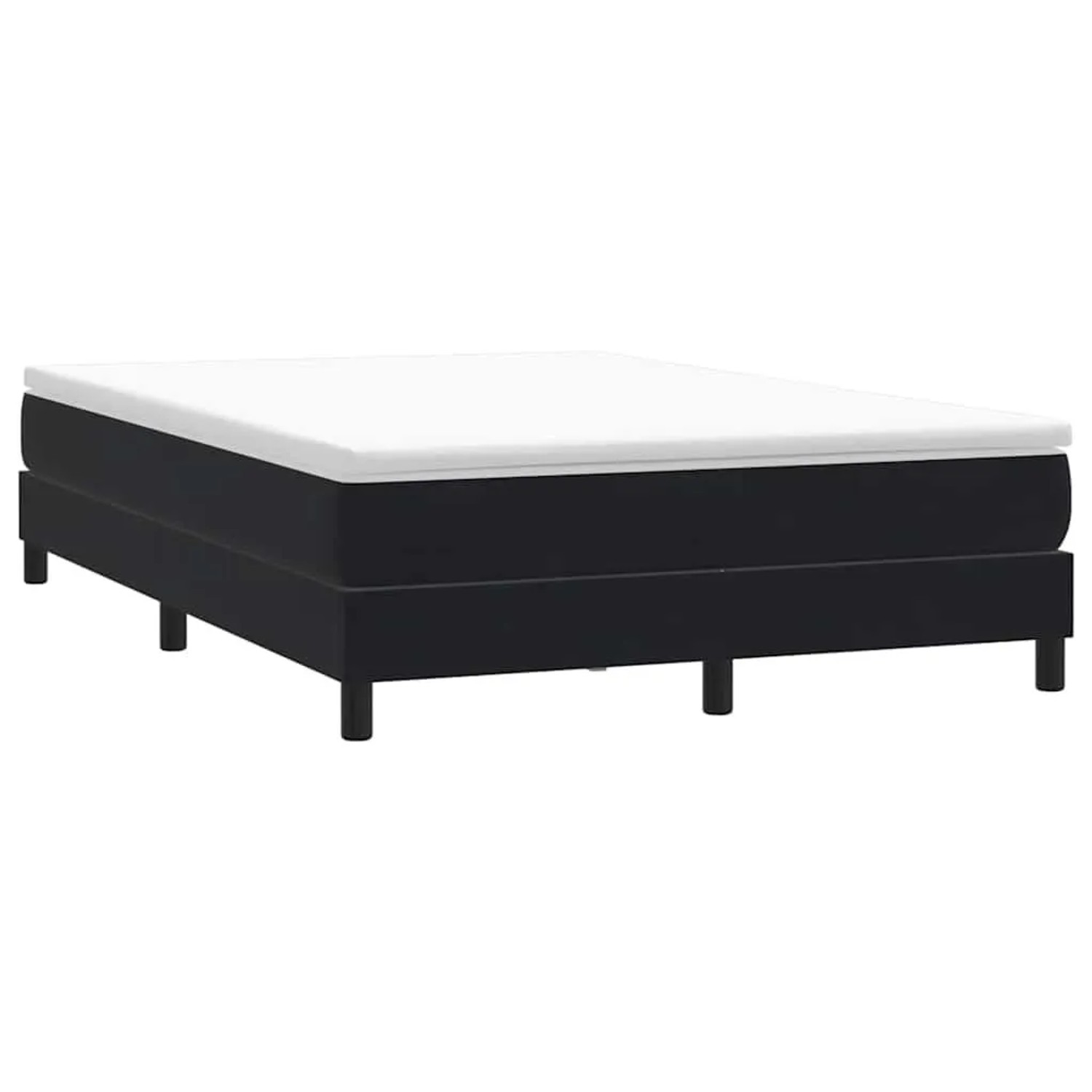 vidaXL Boxspringbett ohne Matratze Schwarz 160x220 cm Samt 3315881 günstig online kaufen