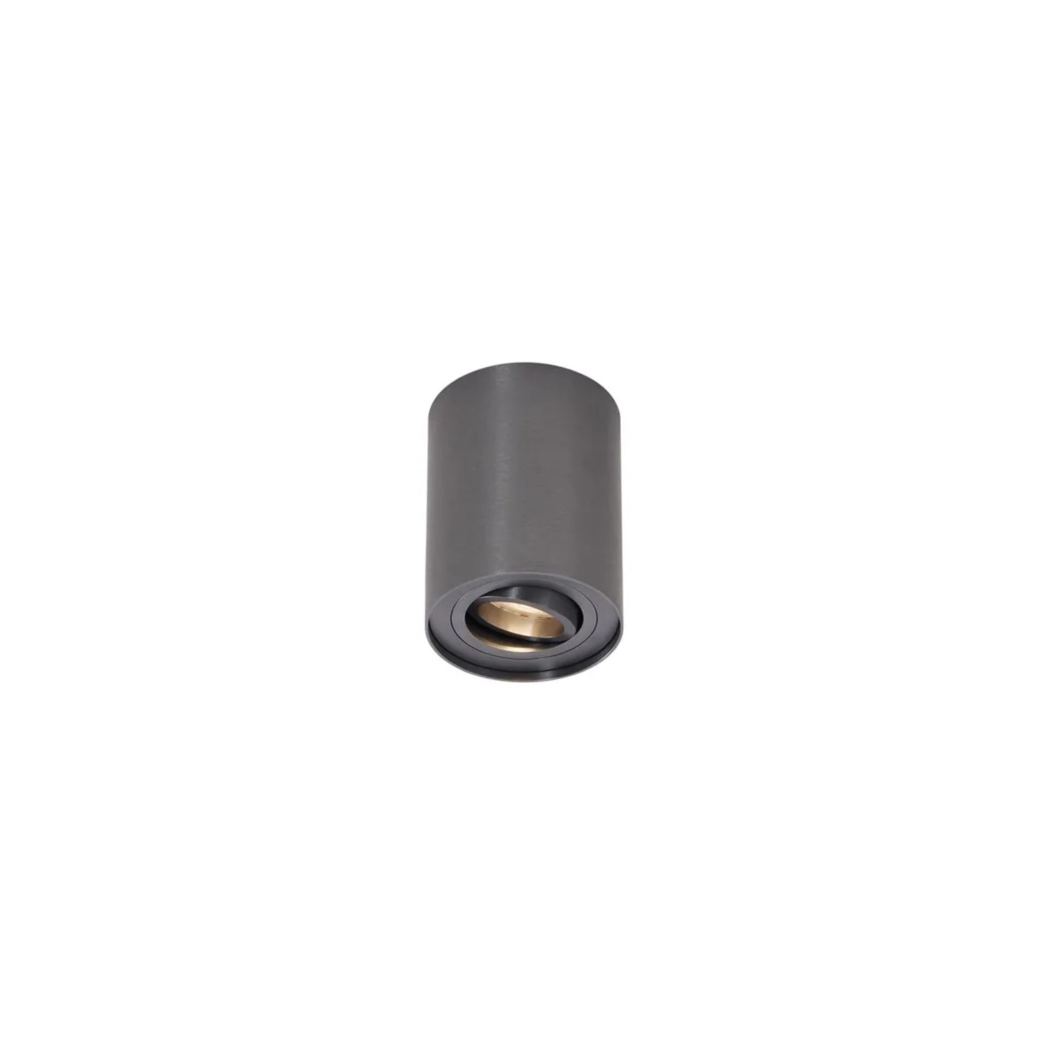 QAZQA Moderner Einbaustrahler Gunmetal GU10 50mm Schwenkbar Rondoo Up