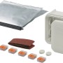 Cellpack Universal Box CG T40: Verbindungsdose mit Gießharz, Klemmen, Schleifpapier und Einfülltrichter.