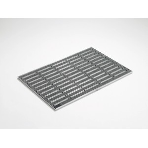 ACO Indoor Schuhabstreifer Rips, hellgrau, 60x40 cm, für den Innenbereich.