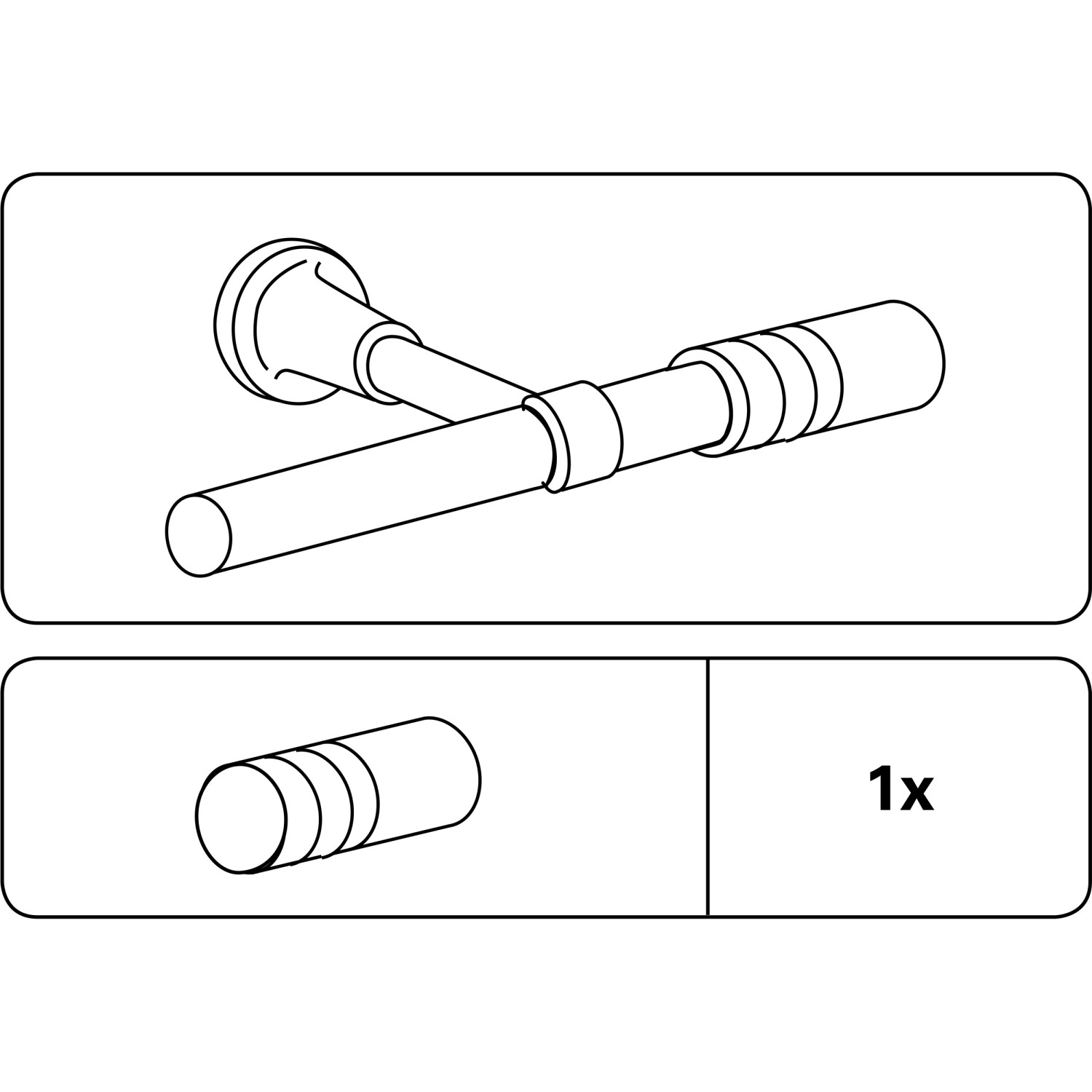 Gardinia Endstück Europa Andra, silber-antik, für 19 mm Stangen. Zubehör für Stilgarnituren.