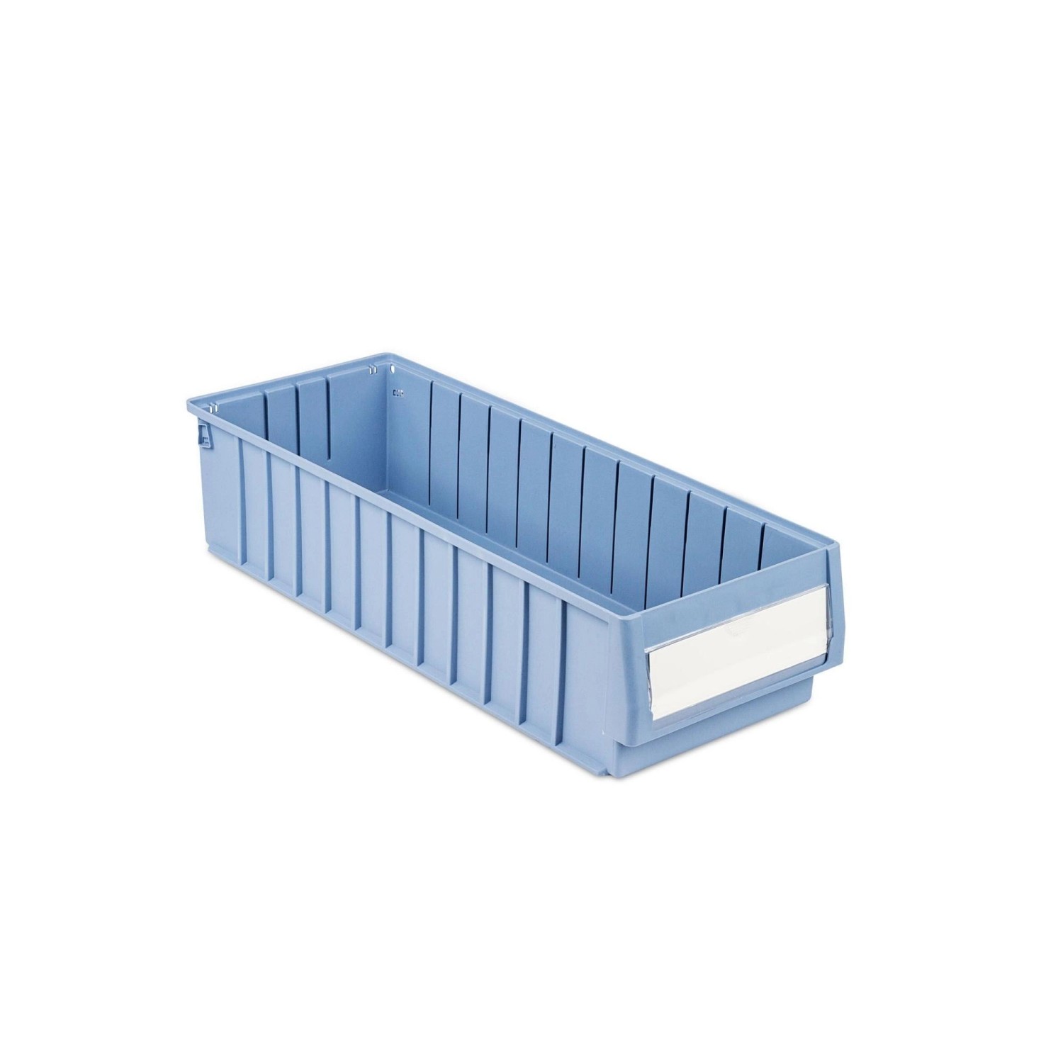 Blauer Regalkasten 600 BH mit Etikett, 15,4 Liter, für Aufbewahrungssysteme.