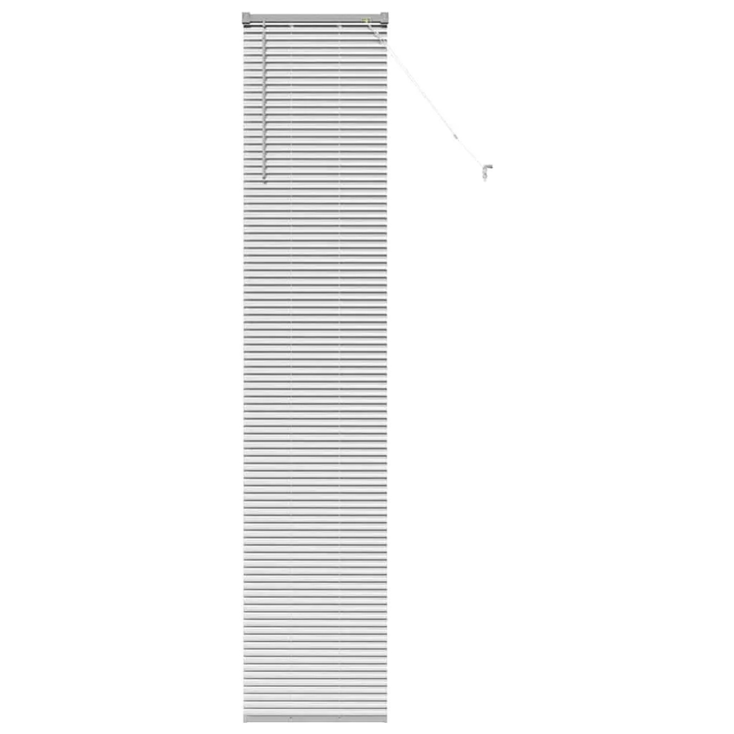 vidaXL Balkenjalousien mit Vorhängen Silber 220 x 50 cm Aluminium 42005937 günstig online kaufen