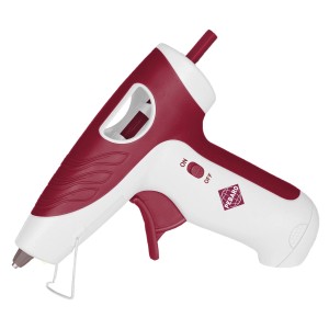 Pebaro Siegelwachspistole Set, kabellos, mit 3 roten Siegelsticks. Ideal für Bastelarbeiten.