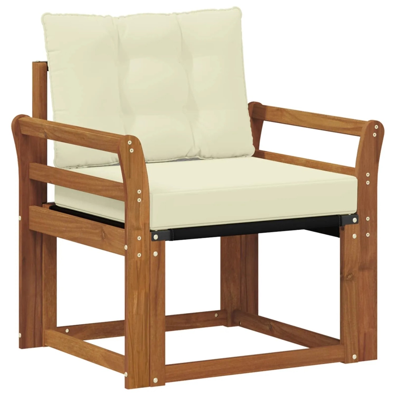 vidaXL Outdoor-Sofagarnitur Massives Akazienholz und Textilene 3436298
