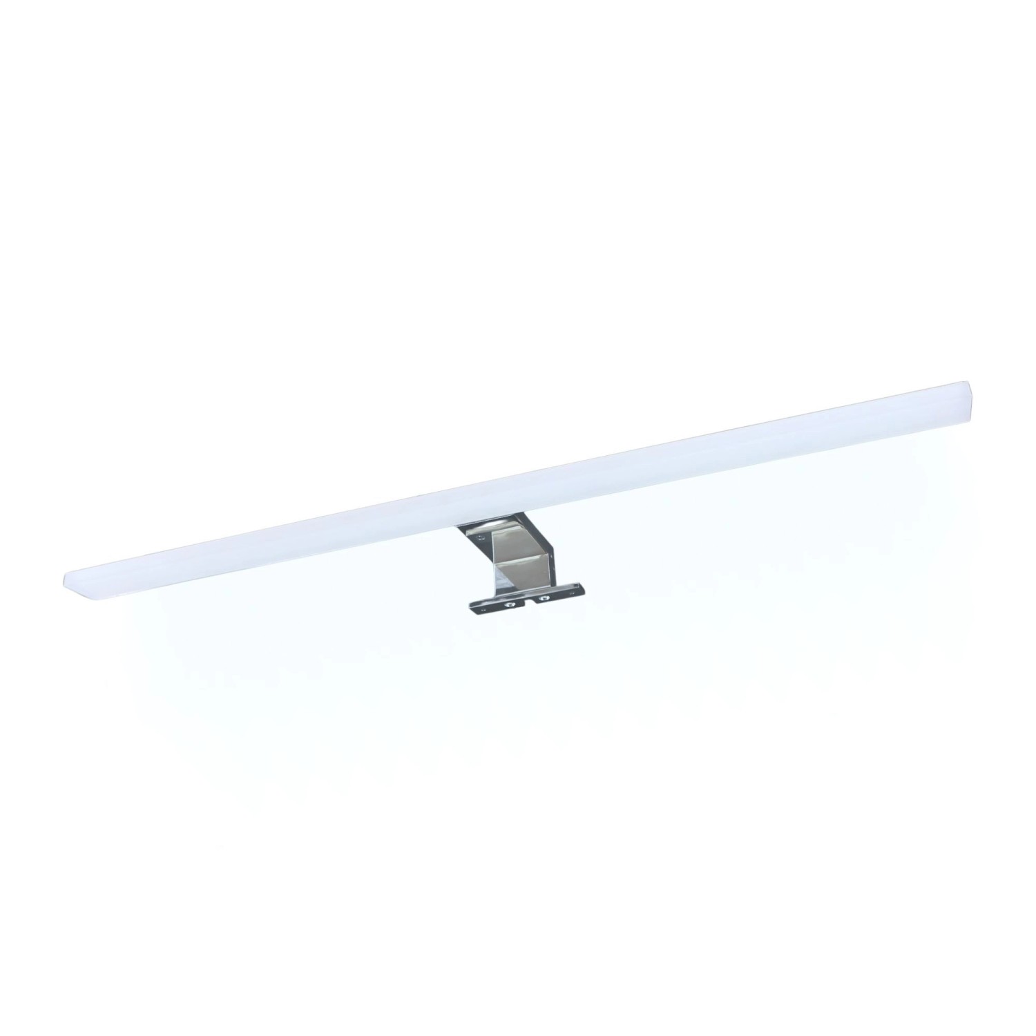 kalb LED Badleuchte Spiegellampe Aufbauleuchte für Spiegel Schrank Oder Wand 230VAC IP44 Chrom 4000K 60cm Länge