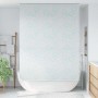 VidaXL Duschrollo 140x240 cm mit blauem Blasenmuster im Badezimmer.