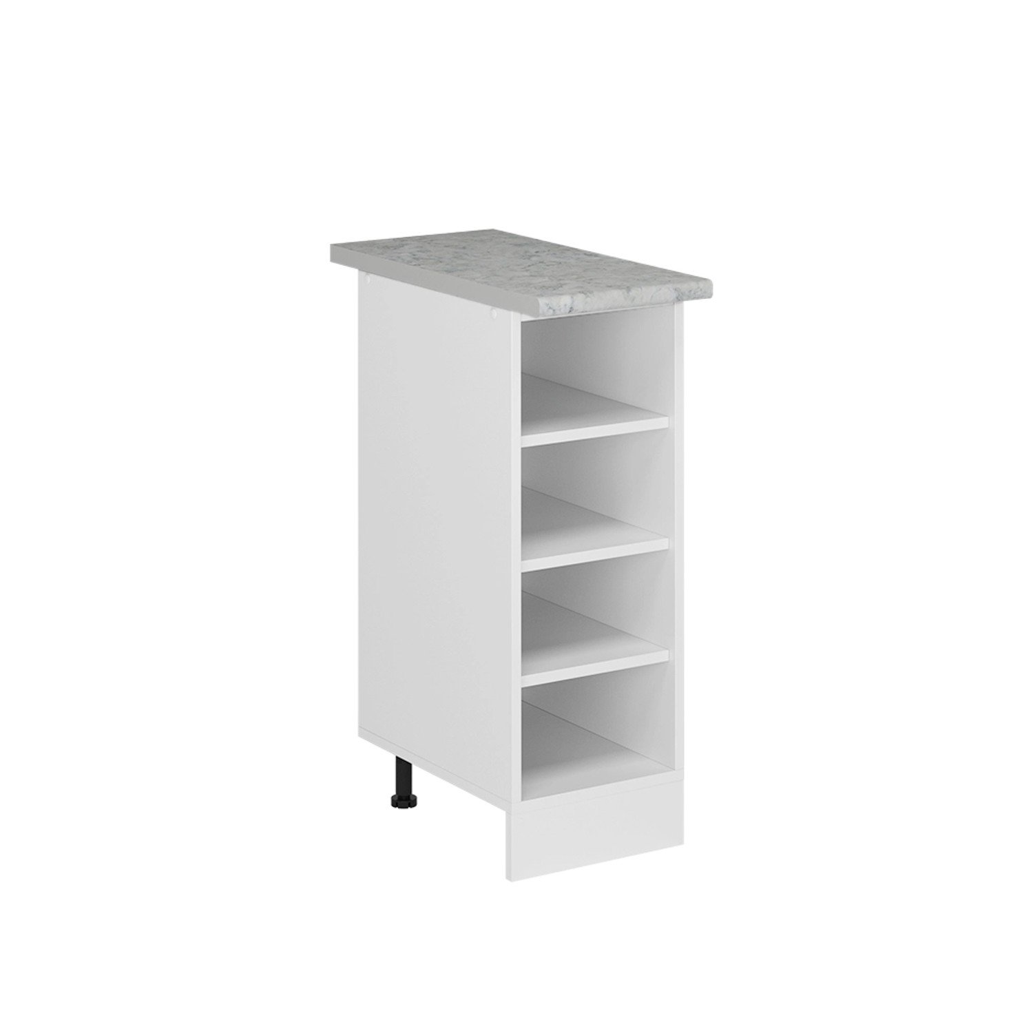 Vicco Küchenregal R-Line Offener Küchenschrank Weiß 30 cm AP Marmor günstig online kaufen