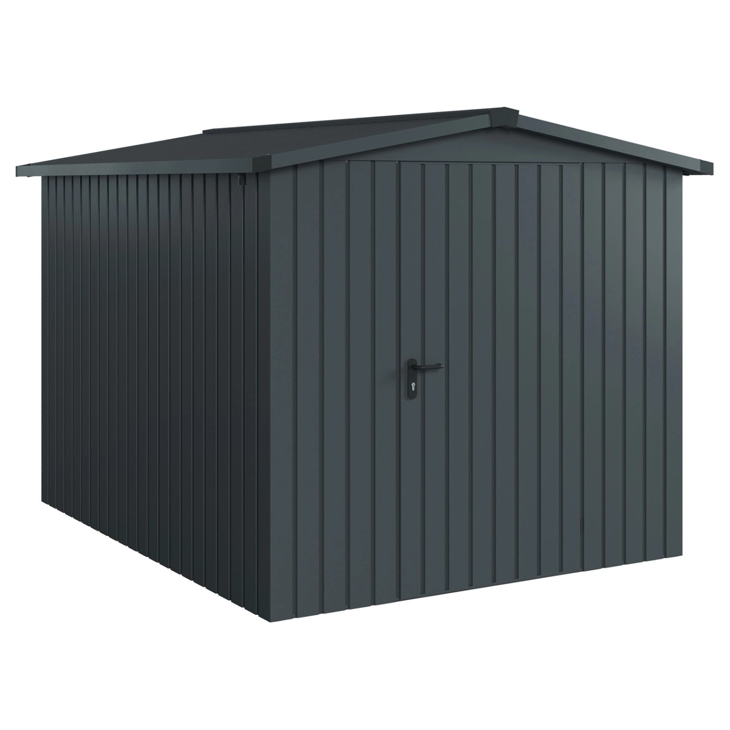 Hörmann EcoStar Gerätehaus Euroline Satteldach 1-flg 237 x 278 cm Anthrazit günstig online kaufen